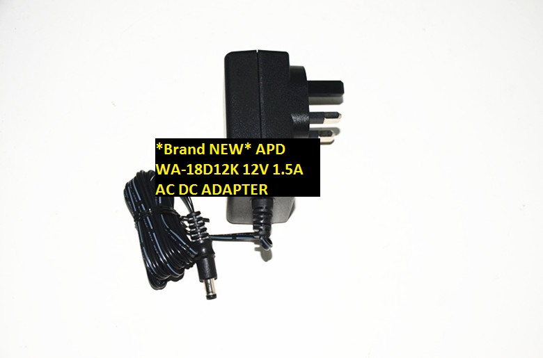 *Brand NEW* WA-18D12K APD 12V 1.5A AC DC ADAPTER POWER SUPPLY